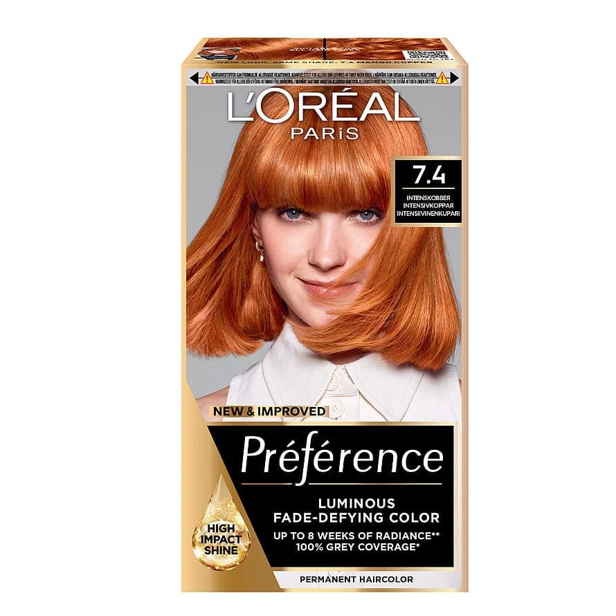 Préférence Permanent Color 7.4 Mango Copper