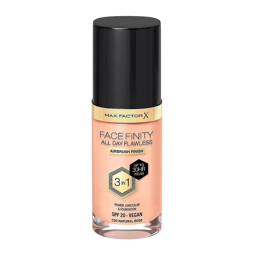 Facefinity All Day Flawless 3-In-1 Foundation 50 Natural Rose