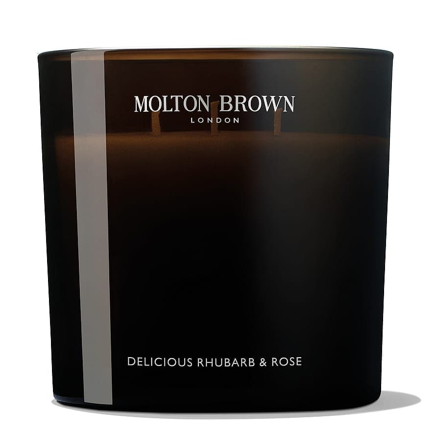 Delicious Rhubarb & Rose Luxury Scented Candle 600 g