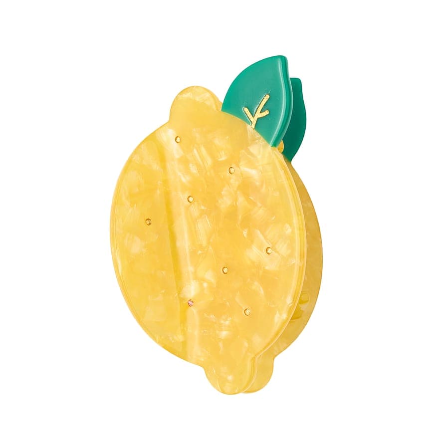 Hair Clip Yellow Lemon Yellow Lemon