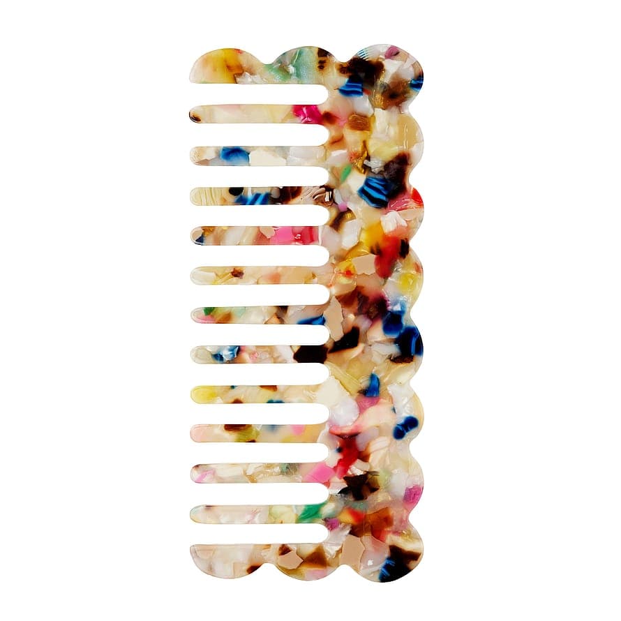Detangling Comb Confetti Marbled Confetti Marbled