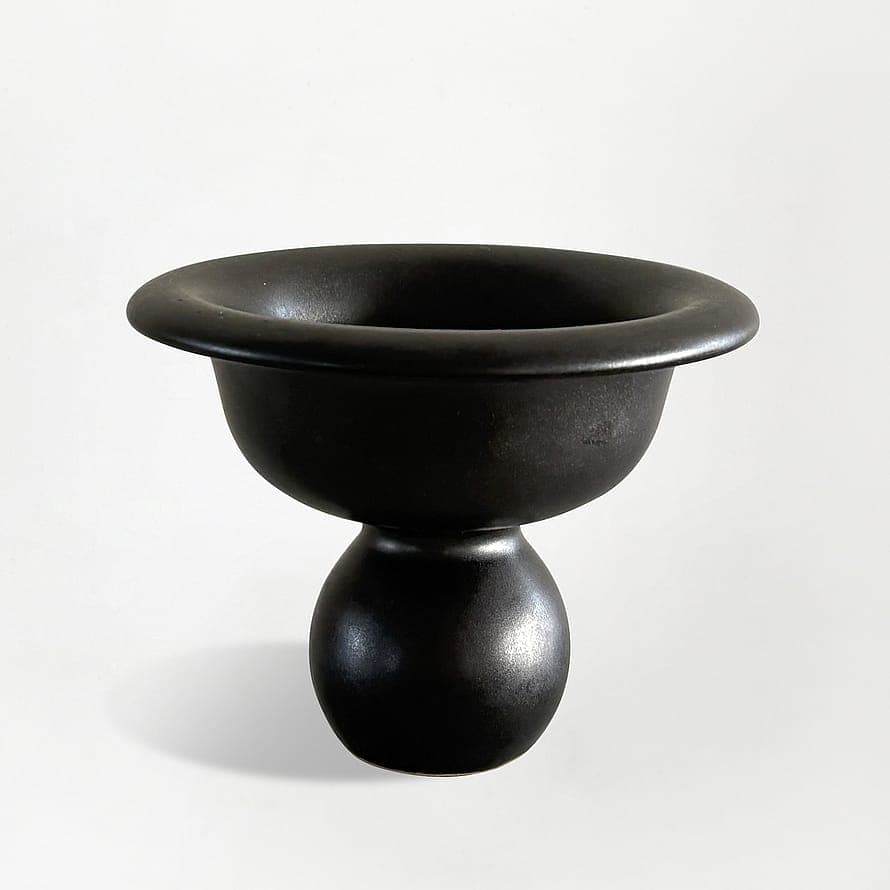 DOT Ceramic Incense Holder Black