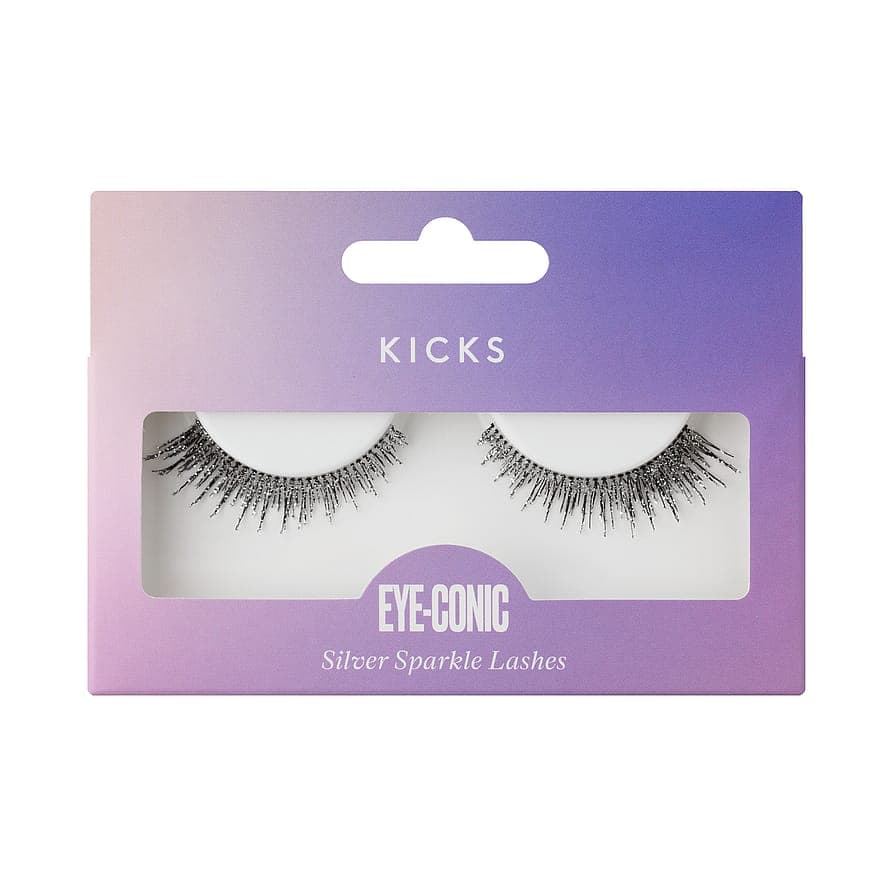 Eye-Conic - Silver Sparkle Lashes Silver