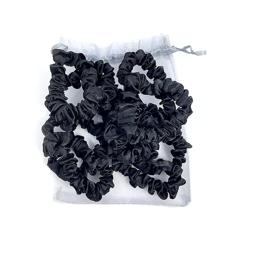 Skinny Scrunchie 10-pack Black