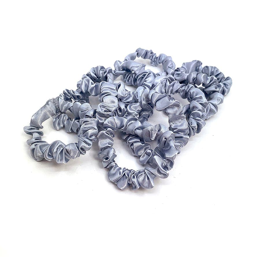 Skinny Scrunchie 10-pack Grey