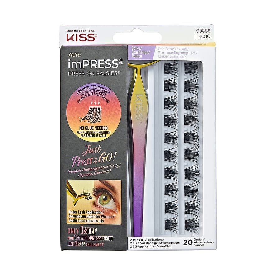 Press On Falsies Spiky Kit 03 False Lashes 20 pcs