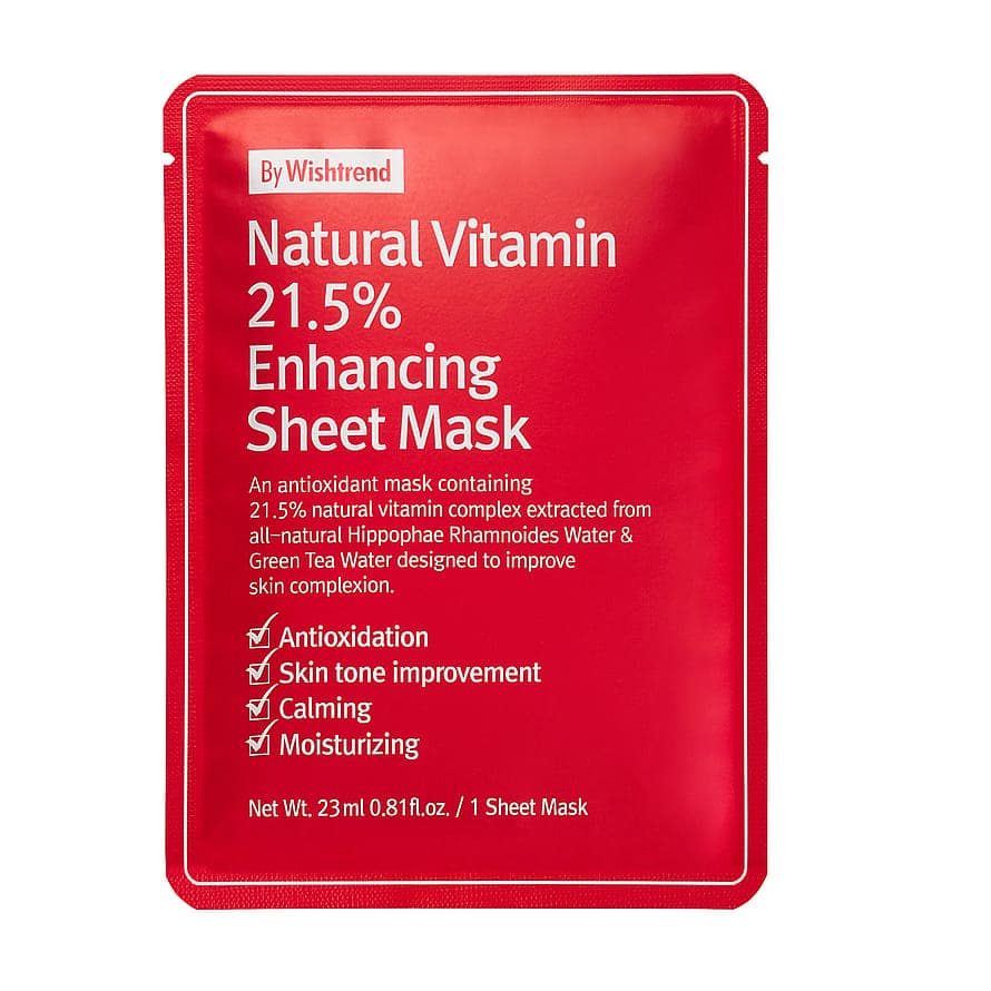 Natural Vitamin 21,5% Enhancing Sheet Mask Natural Vitamin 21,5% Enhancing Sheet Mask