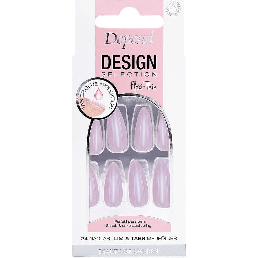 Design Selection Almond Artificial Nail Cherry Blossom