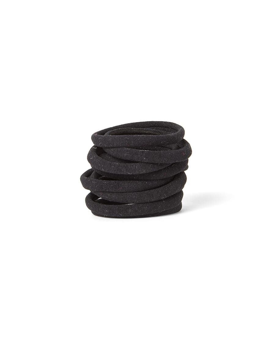 Circular Collection Hair Tie Black