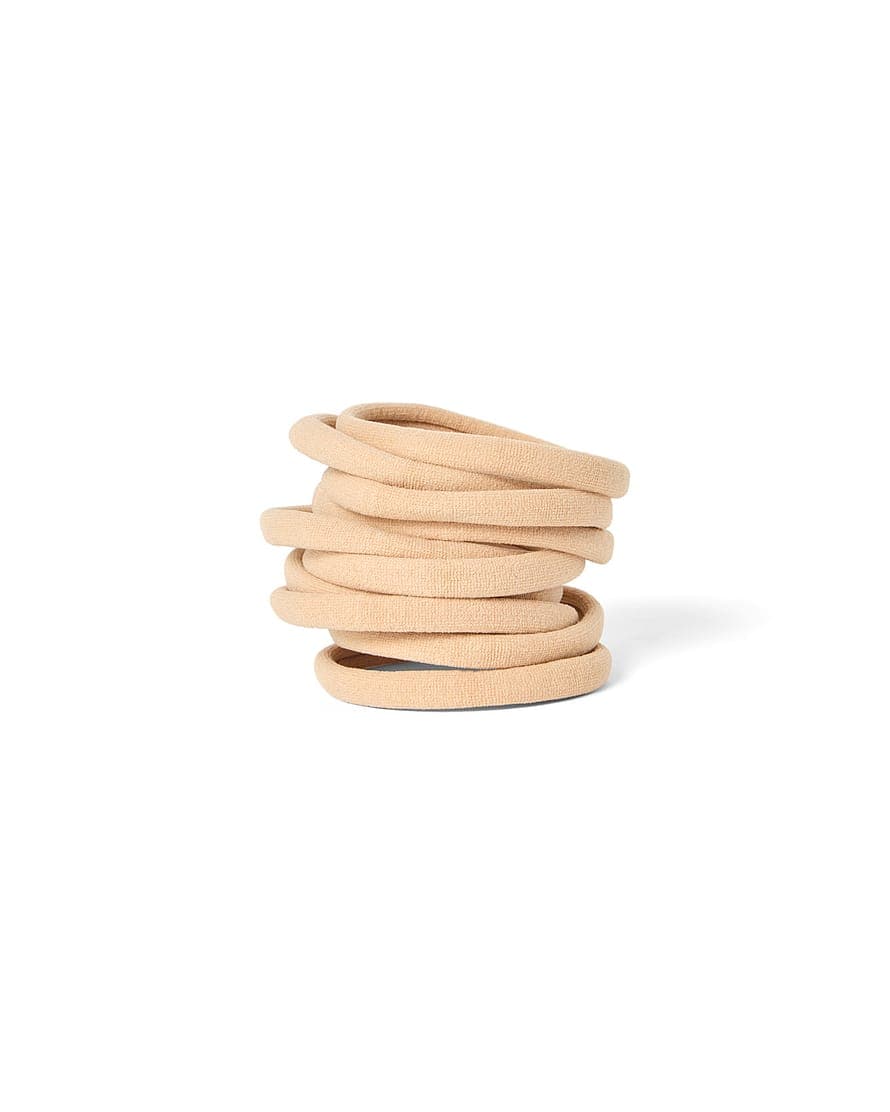 Circular Collection Hair Tie Beige