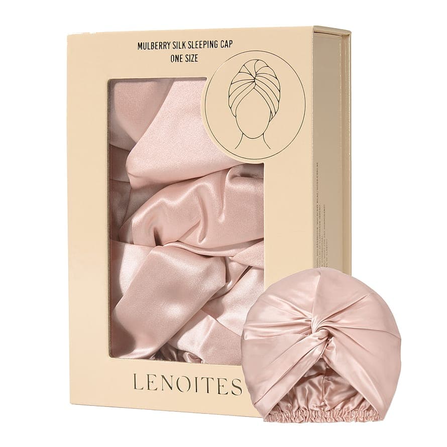 Mulberry Silk Sleeping Cap Pink