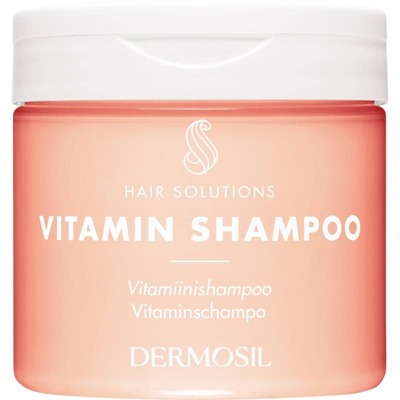 Vitamiinishampoo - Ravitsee hiuksia ja hiuspohjaa, sisältää E-, C-, B5- ja F-vitamiineja