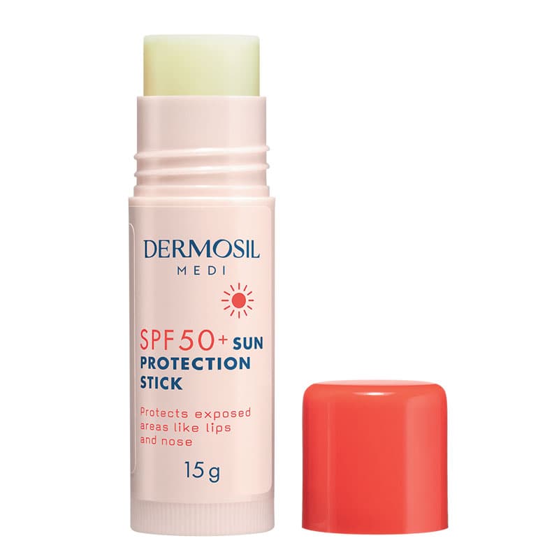 Aurinkosuojapuikko SPF 50+ - erittäin korkea suoja UVA- ja UVB-säteitä vastaan, herkille ihoalueille