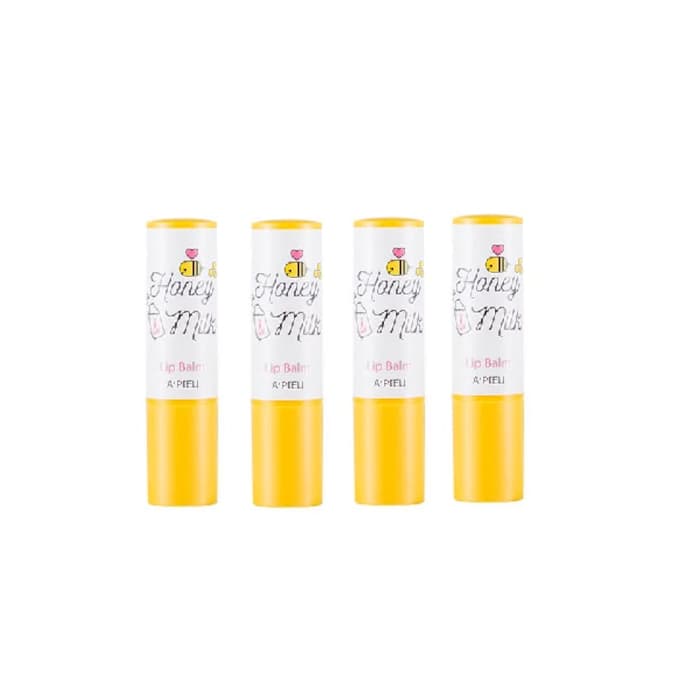 A'PIEU Honey & Milk Lip Balm - 3.3g (4ea) Set