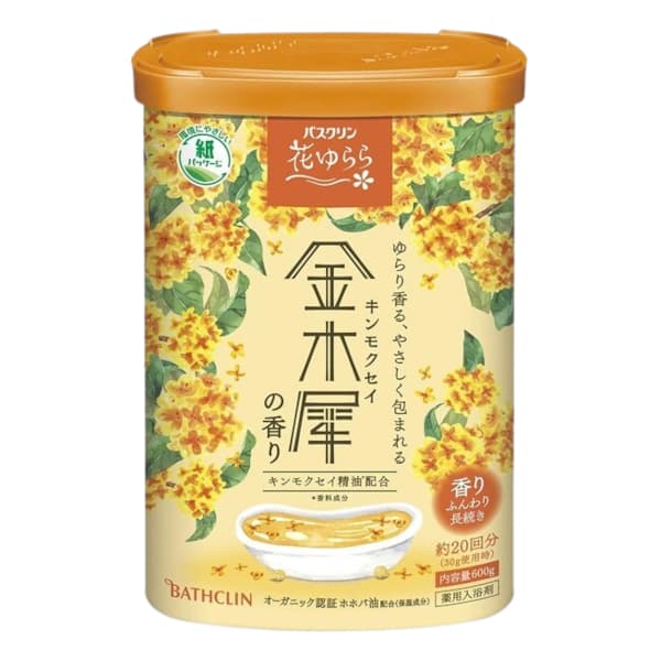 BATHCLIN - Hana Yurara Bath Salt - 600g - Osmanthus