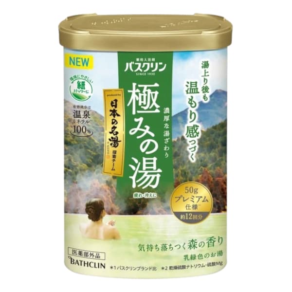 BATHCLIN - Kiwami No Yu Hot Spring Bath Salt - 600g - Forest