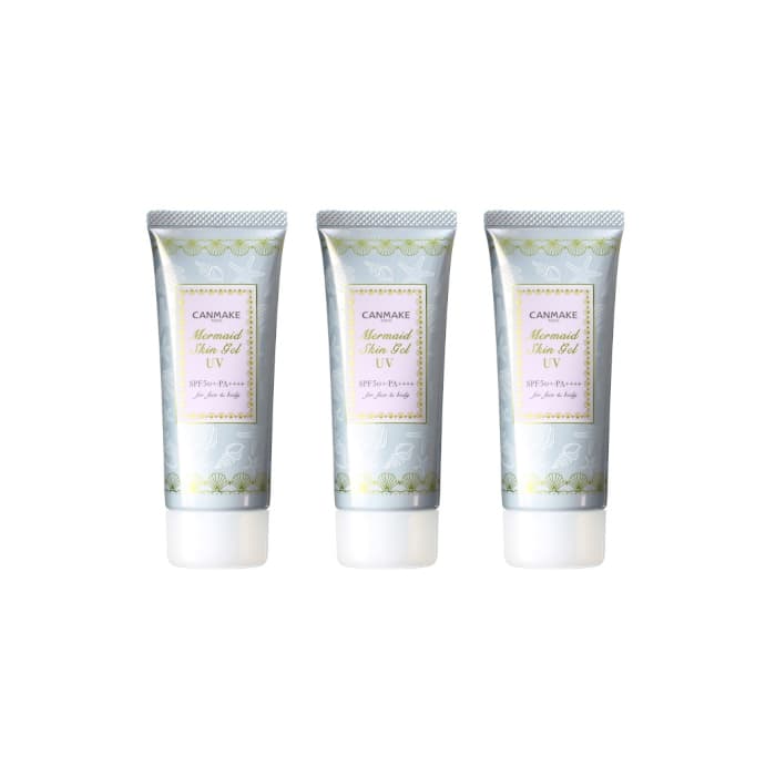 Canmake - Mermaid Skin Gel UV SPF 50+ PA++++ - 40g - 01 Clear (3ea) Set