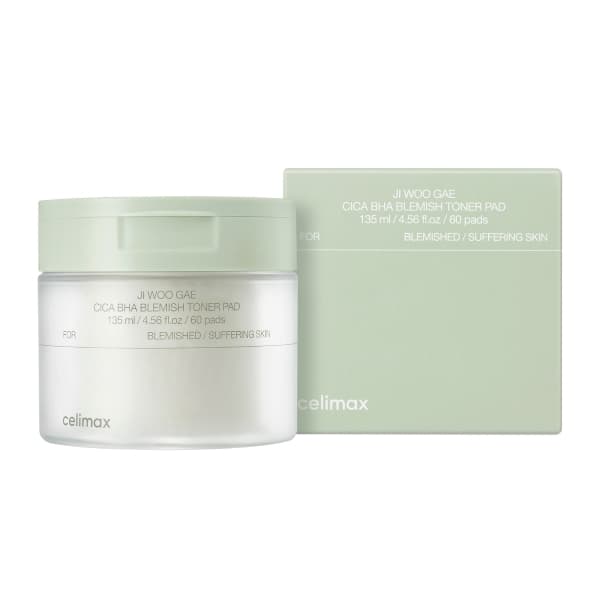 CELIMAX - Ji Woo Gae Cica BHA Blemish Toner Pad - 170ml/60pcs