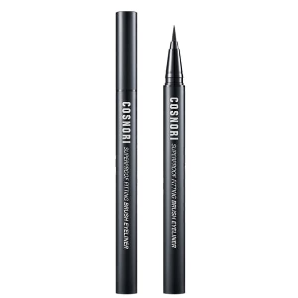 COSNORI - Superproof Fitting Brush Eyeliner - 0.6g - #1 Black