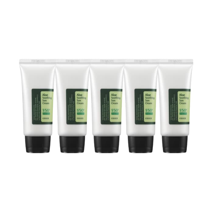 COSRX - Aloe Soothing Sun Cream SPF50+ PA+++ - 50ml (5ea) Set