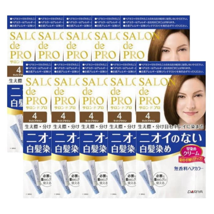 Dariya - Salon De Pro - Hair Color Cream - 1box - 4 Light Brown -10PCS