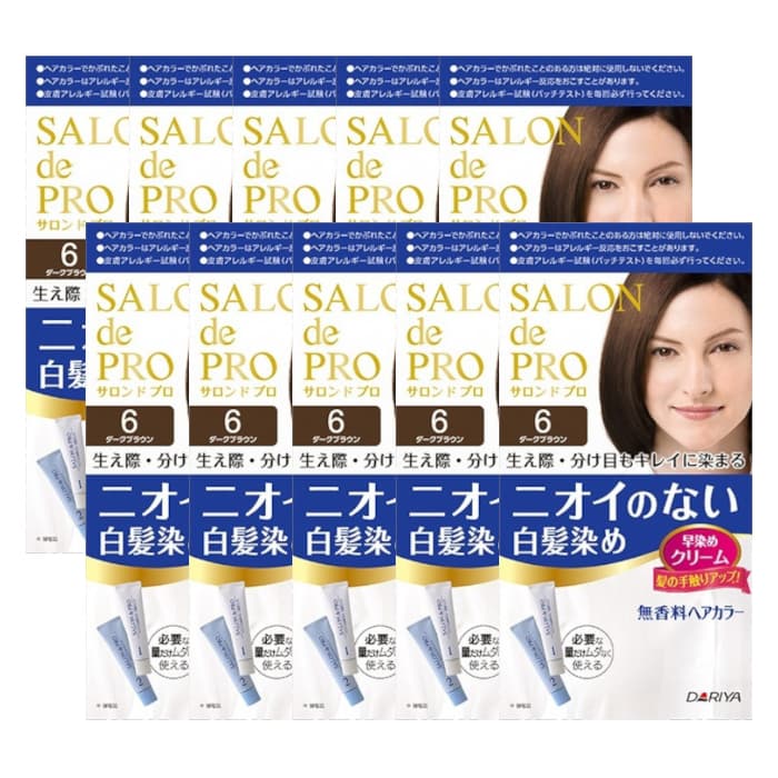 Dariya - Salon De Pro - Hair Color Cream - 6 Dark brown 10PCS set