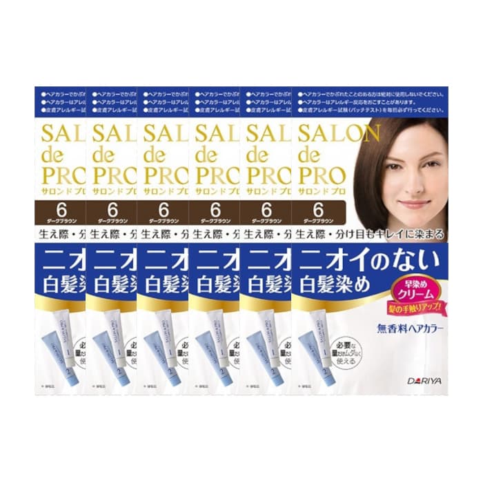 Dariya - Salon De Pro - Hair Color Cream - 6 Dark brown 6PCS set