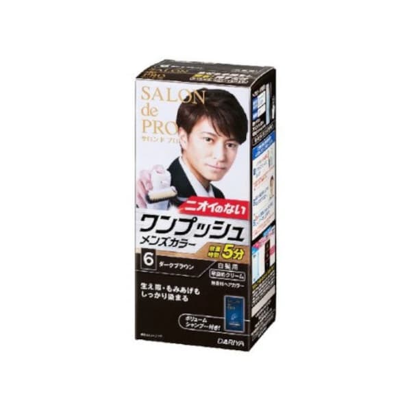 Dariya - Salon De Pro One Push Men's Color - 1 set - 6 Dark Brown