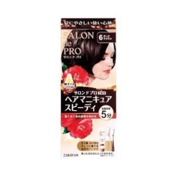 Dariya - Salon De Pro Speedy Hair Manicure - 1box - 6 <Dark brown>