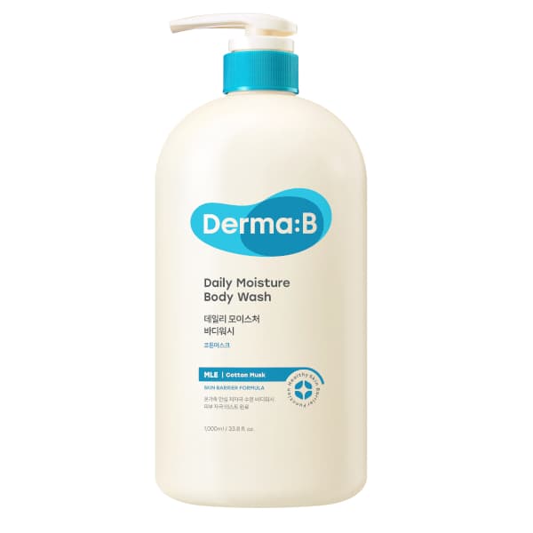 Derma:B - Daily Moisture Body Wash - 1000ml - Cotton Musk