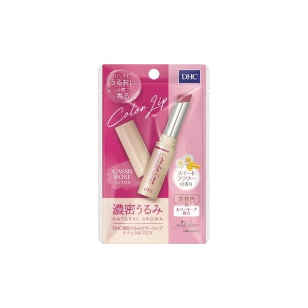 DHC - Natural Aroma Moisture Color Lip Cream Balm - 1.5g - Cassis Rose