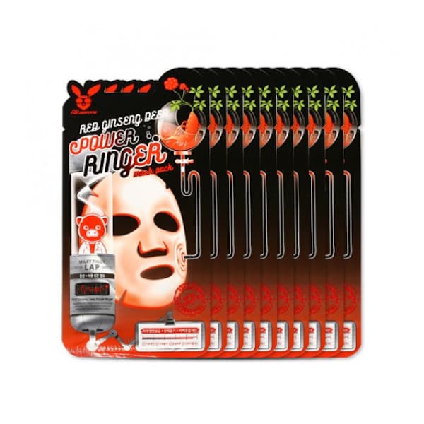 Elizavecca - Red Ginseng Deep Power Ringer Mask Pack - 10pc