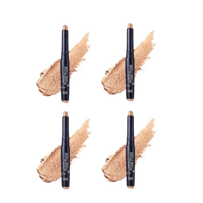 ETUDE - Bling Bling Eye Stick - No.08 Ivory Star (4ea) Set