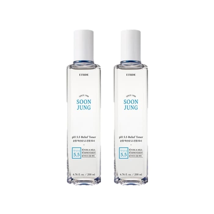 ETUDE - Soon Jung PH 5.5 Relief Toner - 200ml (2ea) Set