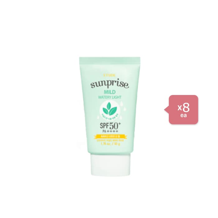 ETUDE - Sunprise Mild Watery Light Sunscreen SPF 50+ PA++++ - 50g (8ea) Set