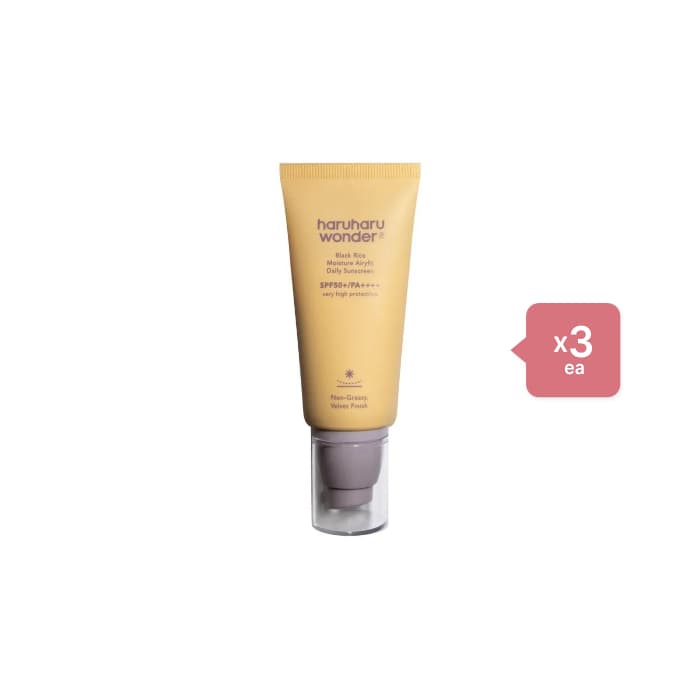 haruharu wonder - Black Rice Moisture Airyfit Daily Sunscreen SPF50+ PA++++ - 50ml (3ea) Set