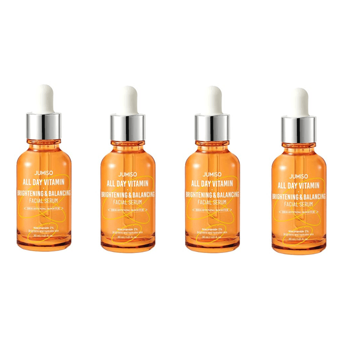 Jumiso All day Vitamin Brightening & Balancing Facial Serum - 30ml (4ea) Set