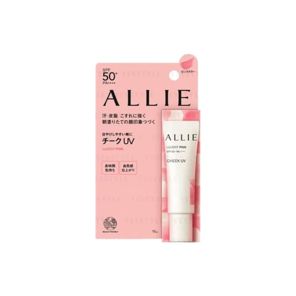 Kanebo - Allie Chrono Beauty Color On UV Cheek SPF50+ PA++++ - 15g - Lucent Pink