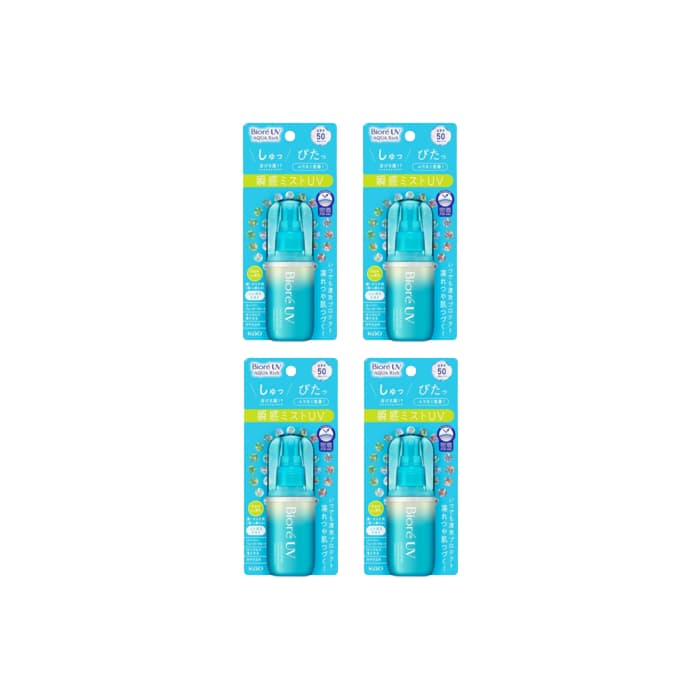 Kao Biore UV Aqua Rich Aqua Protect Mist SPF50 PA++++ - 60m 4pcs Set