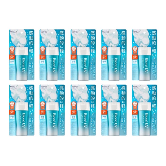 Kao - Biore UV Aqua Rich Water Gel SPF50+ PA++++ - 70ml (10ea) Set