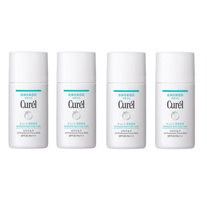 Kao - Curel Intensive Moisture Care UV Protection Facial Milk SPF30 PA+++ - 30ml (4ea) Set