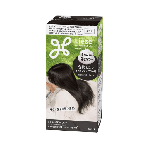 Kao - Liese Creamy Bubble Color (Japan Version) - 1 box - Natural Black