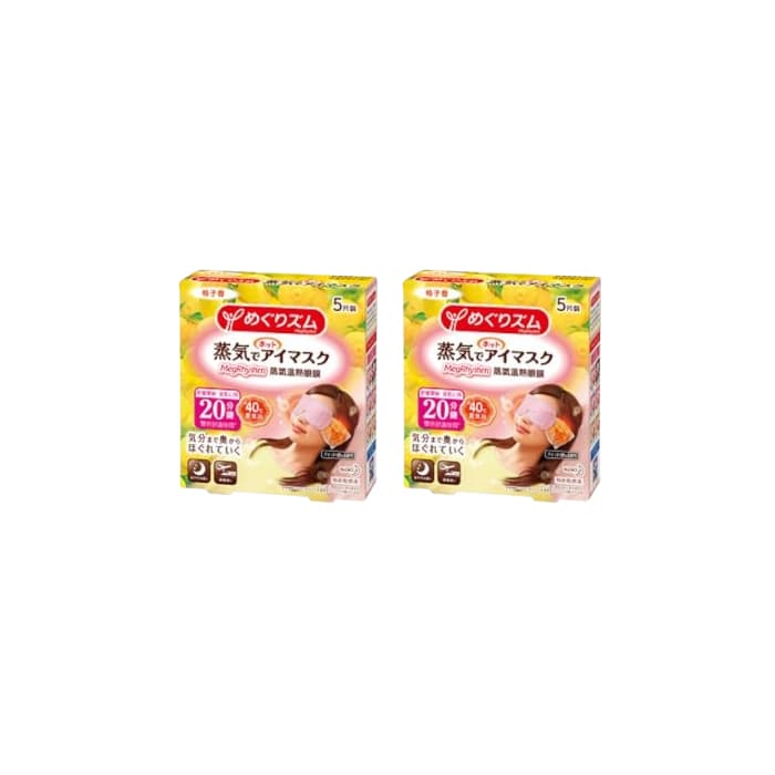 Kao - MegRhythm Gentle Steam Eye Mask - Citrus - 5pc (2ea) Set