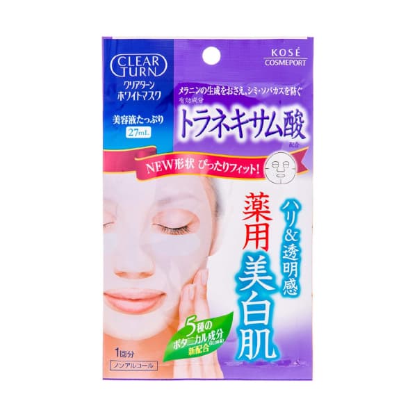 Kose - Clear Turn White Tranexamic Acid White Mask - 1 sheet