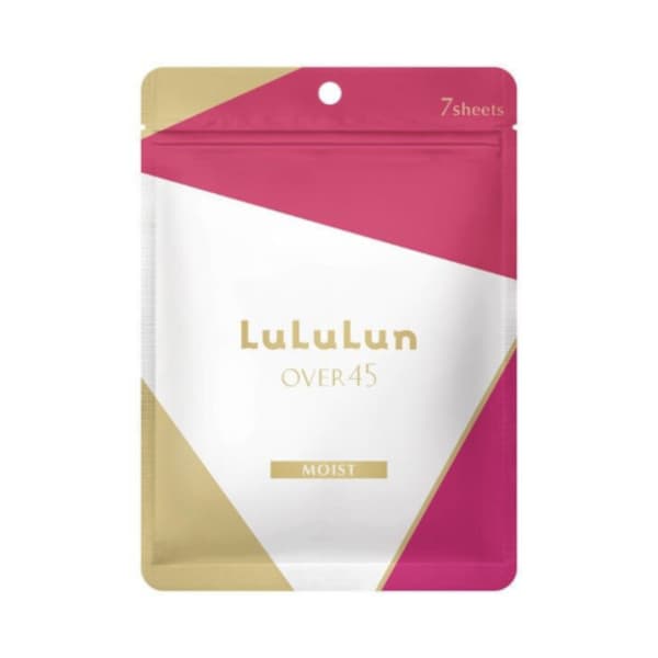 LuLuLun - Over 45 Facial Sheet Mask Moist - 7pcs - Camelia Pink