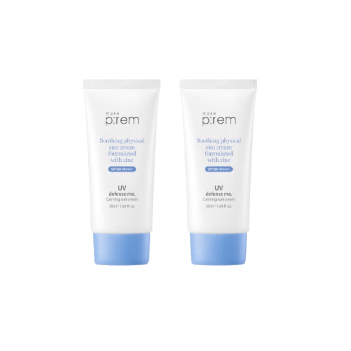 make p:rem UV Defense Me. Calming Sun Cream (2ea) Set