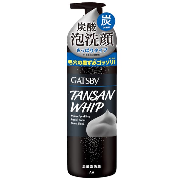 Mandom - Gatsby Micro Sparkling Facial Foam - 200ml - Deep Black