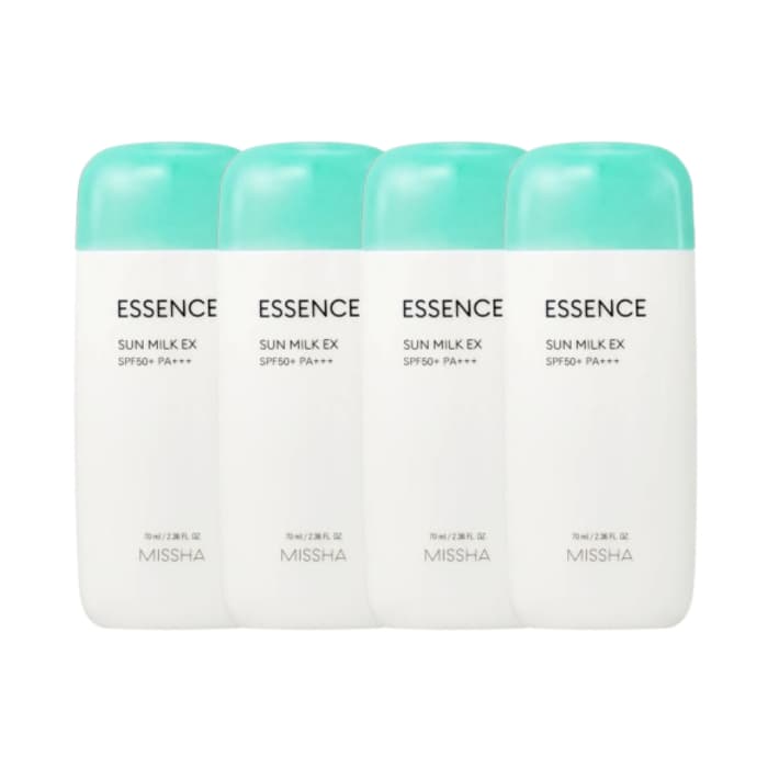 MISSHA - All Around Safe Block Essence Sun Milk EX (4ea) Set