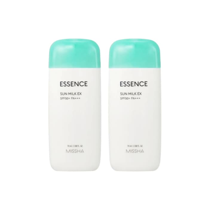 MISSHA - All Around Safe Block Essence Sun Milk EX (SPF50+ PA+++) (2ea) Set