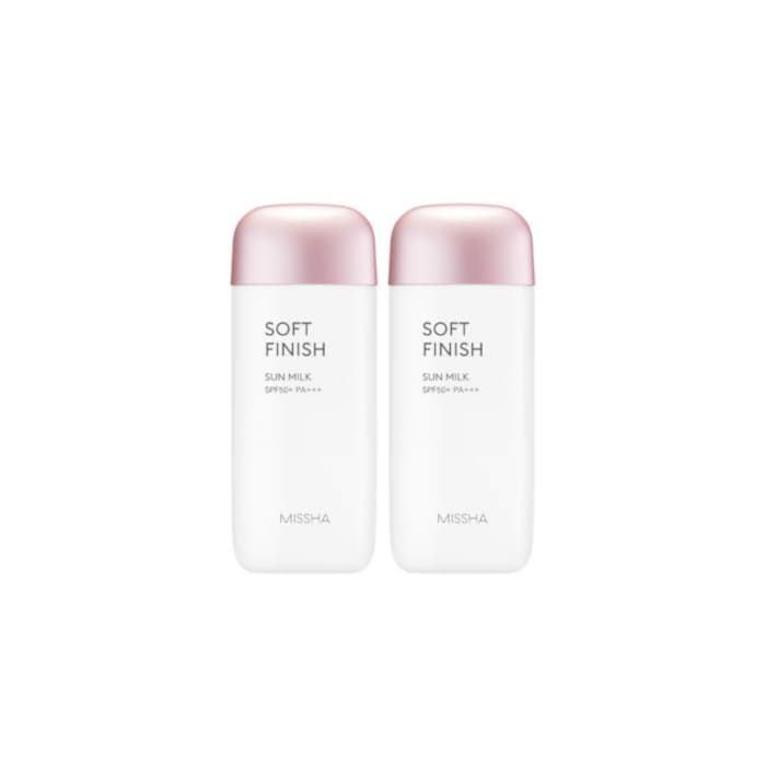 Missha All-Around Safe Block Soft Finish Sun Milk (2ea) Set